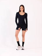 Macaquinho Playsuit Black